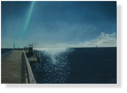 (94) Anlegebrücke, Fehmarn, 30 x 40 cm 2015 (94) Anlegebrücke, Fehmarn, 30 x 40 cm 2015